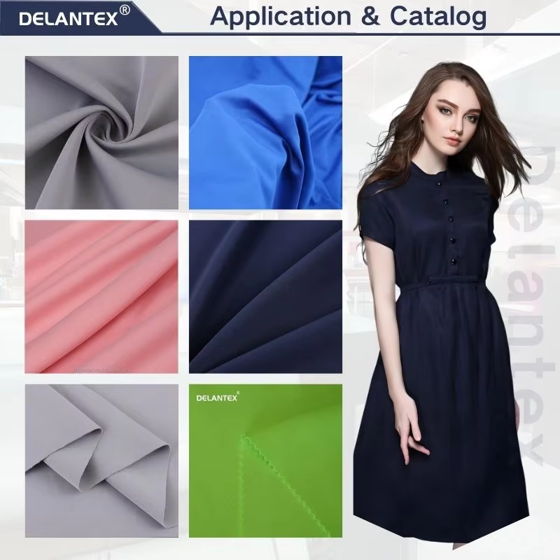 Delantex TEXTILE Fabric POLYESTER 5%SPANDEX SCUBA CREPE KNITTED FABRIC
