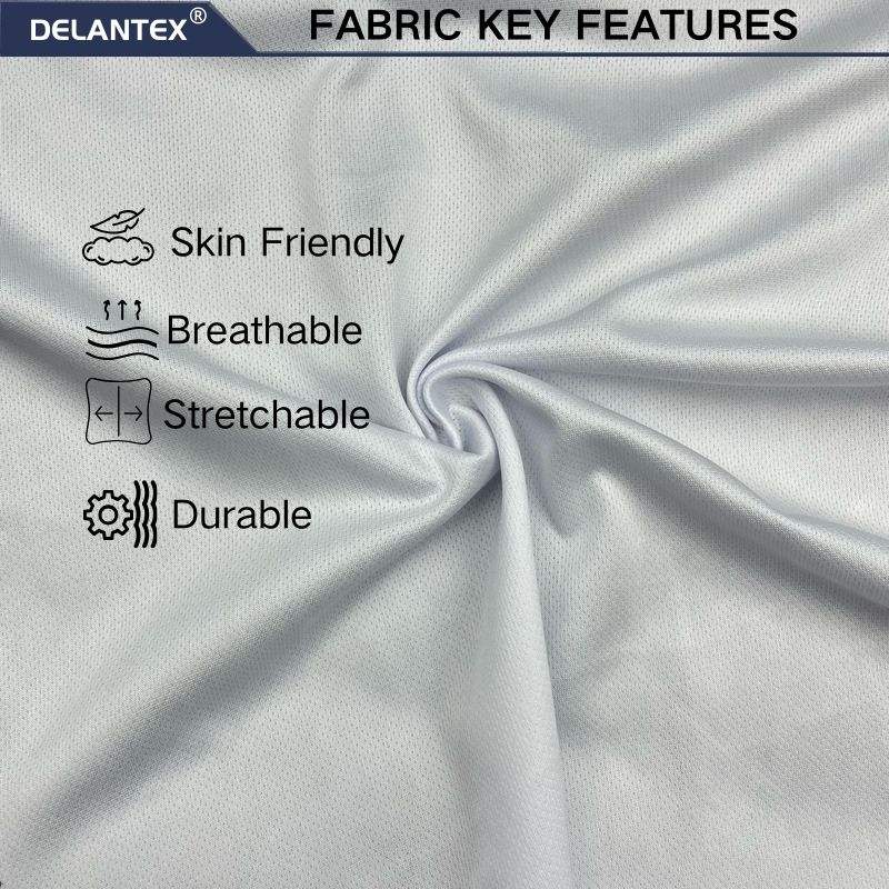 Delantex Polyester Brid Eye Mesh Fabric for Sport Shirt