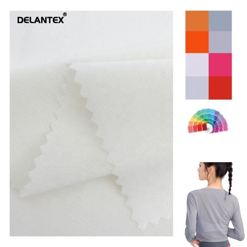 Delantex Breathable 5280 Nylon Spandex Mesh Tulle Fabric for Sportswear