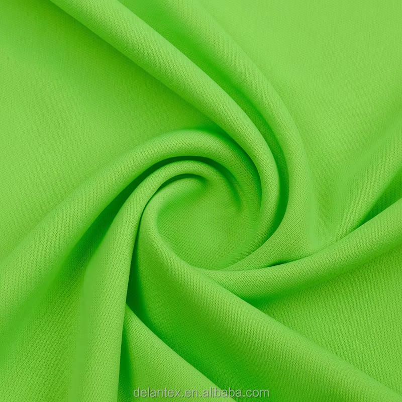Delantex China Factory High Quality 100% Polyester White Interlock Fabric Material