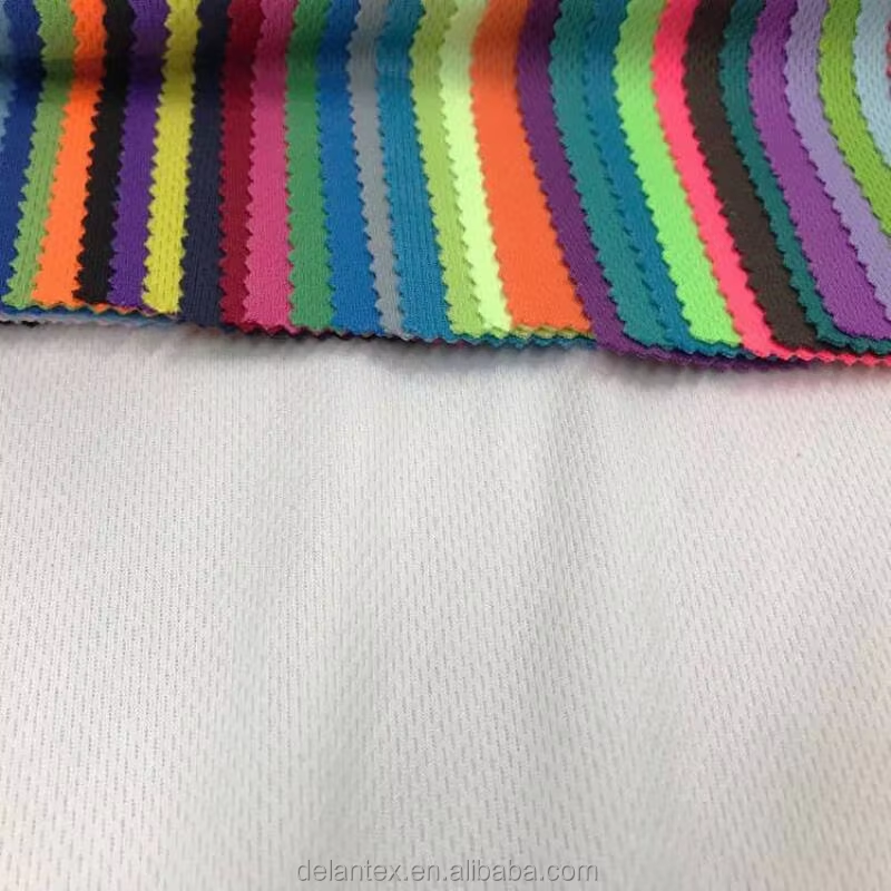 Delantex Sublimation Printing Football Bird Eye Mesh Jersey Fabric