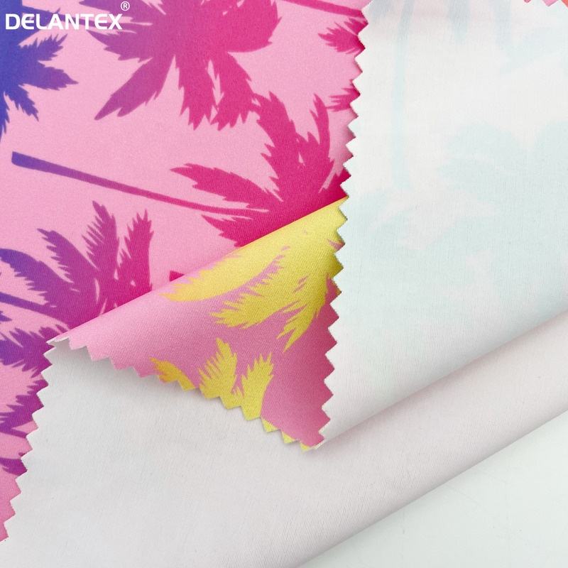 Delantex 80%polyester 20%spandex New Fashion Printed Weft Fabric Material Swimwear Fabric for Sale