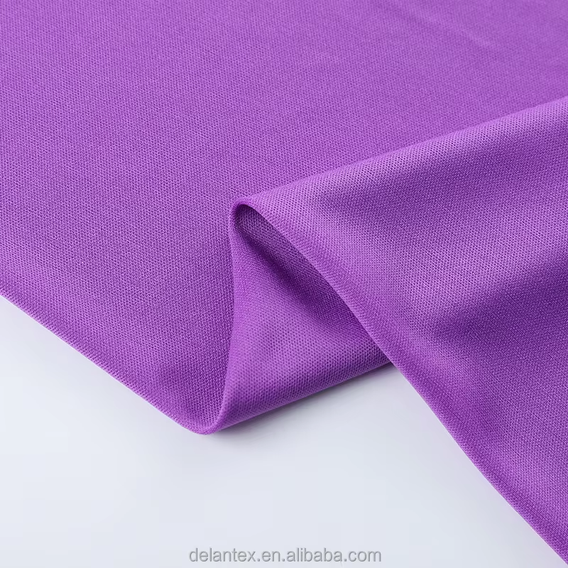 Delantex 100%Polyester Jersey Set Fabric Sport Material 130GSM 135GSM Knitted Fabric