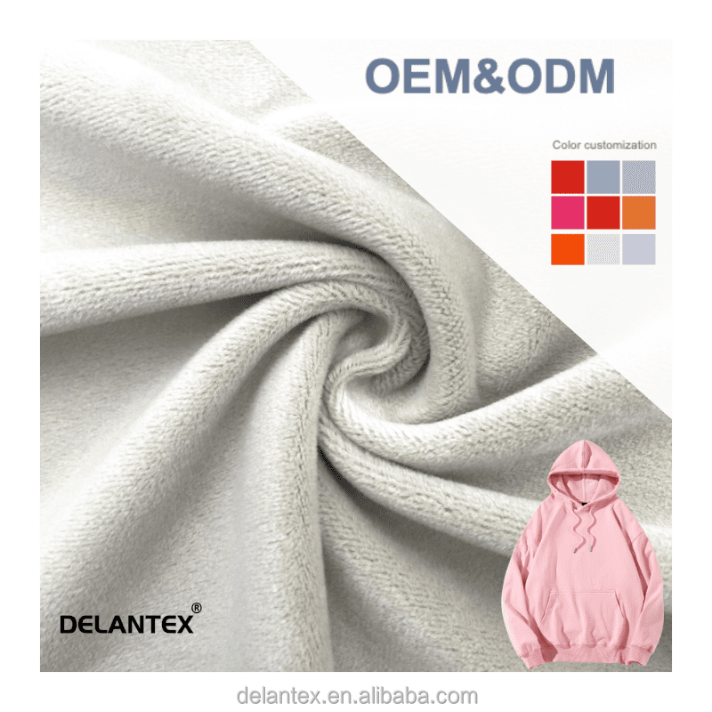 Delantex Hot Sale 280GSM 160CM Customized Colors Poly Spandex Super Soft Velvet Fabric