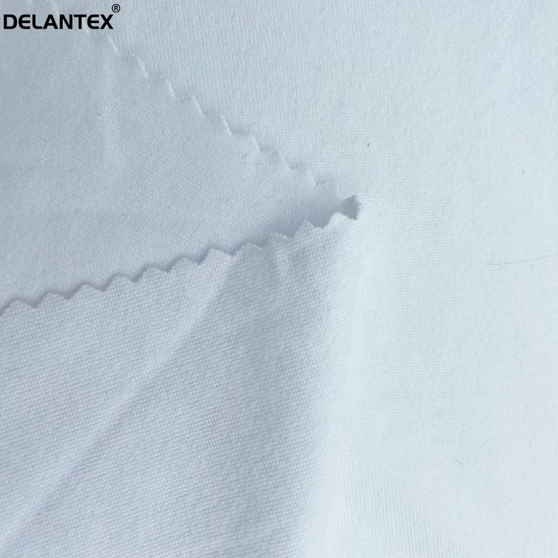 Delantex Breathable 95% Polyester 5% Spandex Single Jersey Knit Fabric for T-Shirt Yoga Clothes