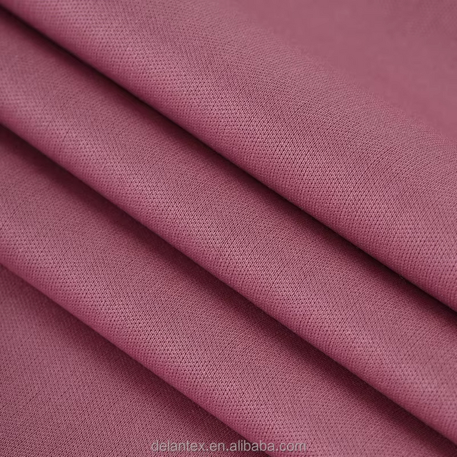 Delantex Free Sample 100%polyester Interlock Jersey Knitted Fabric