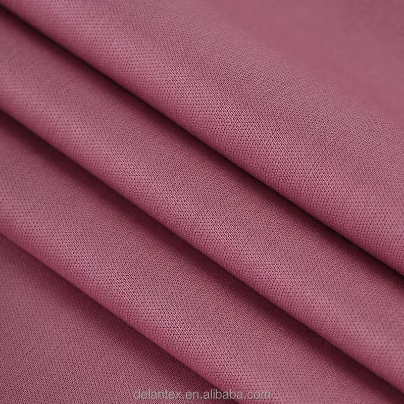 Delantex Free Sample 100%polyester Interlock Jersey Knitted Fabric
