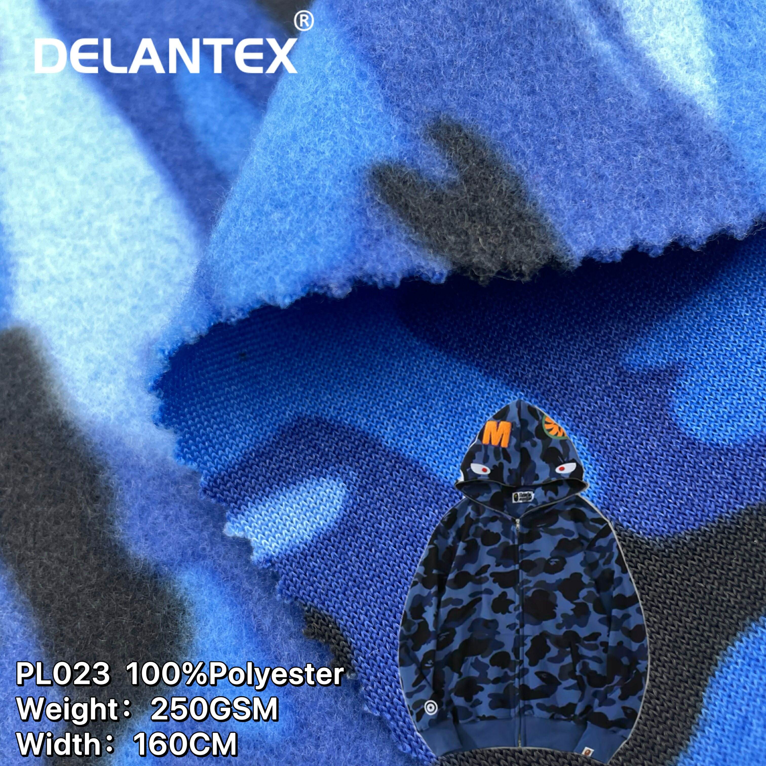 Delantex Custom Hot Selling Anti-pilling DTY Micro Polar Fleece Fabric for Clothing