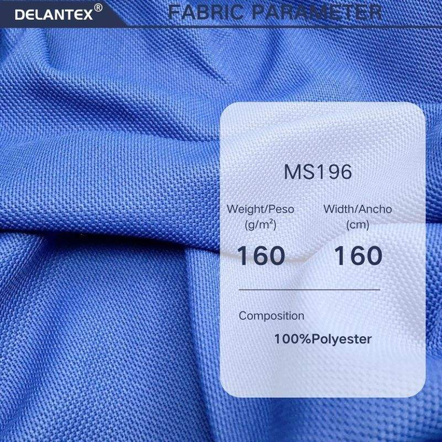 Delantex Eco Friendly Sustainable 100% Repreve RPET Moisture Wicking Finished Recycled Polyester Knitted Pique Fabric