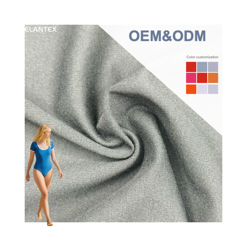 Delantex High Quality Polyester Soft Touch Jersey Wear Yoga T-shirt Fitness Sports Fabric for Align-style Spandex Quick Dry