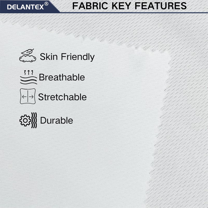 Delantex Polyester Bird Eyeair Mesh Fabric T Shirt Customizable Fabrics