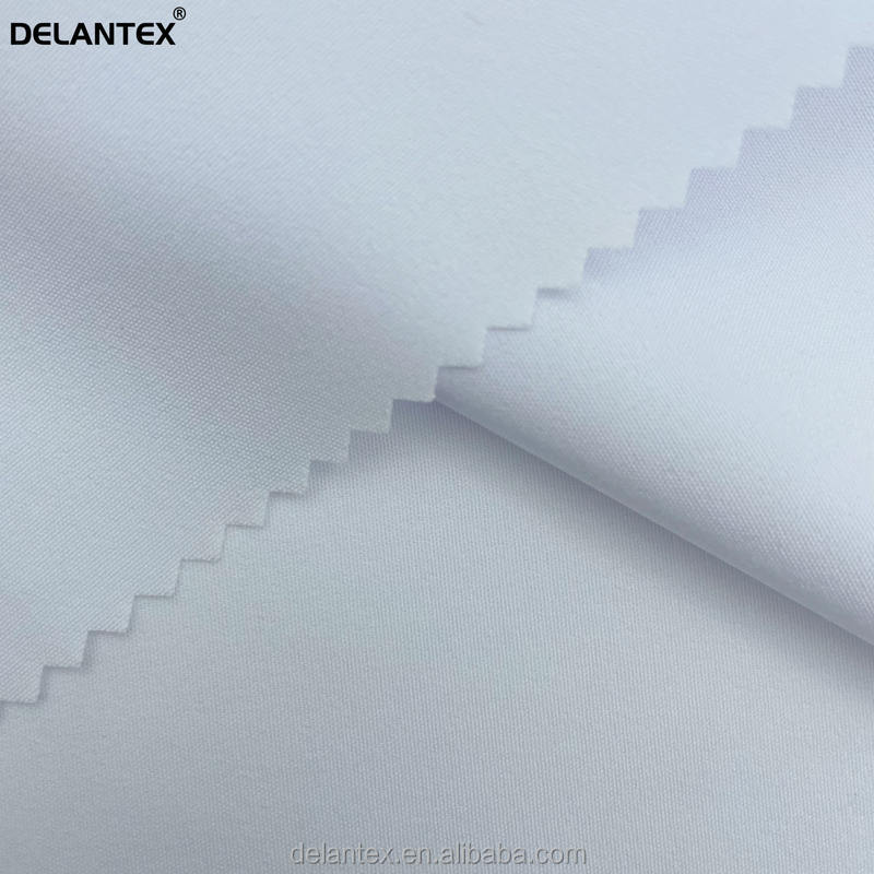 Delantex Bleached 100D Four-way Stretch White Woven Knitted Sublimation Fabric for Uniform Free Sample