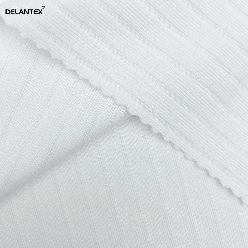Delantex Elastic Fabric Sublimation 200 Gsm Rib Jersey Brushed Fabric for Girls' T-Shirts Sleepwear Use Free Sample