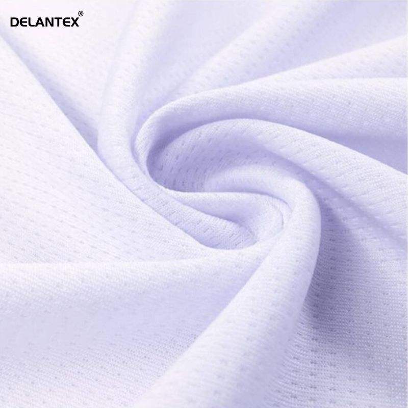 Delantex Wicking Polyester Mesh Fabric for Sublimation Printing Sports Fabric to Sublimate Sportswear and Soccer Jersey Fabric