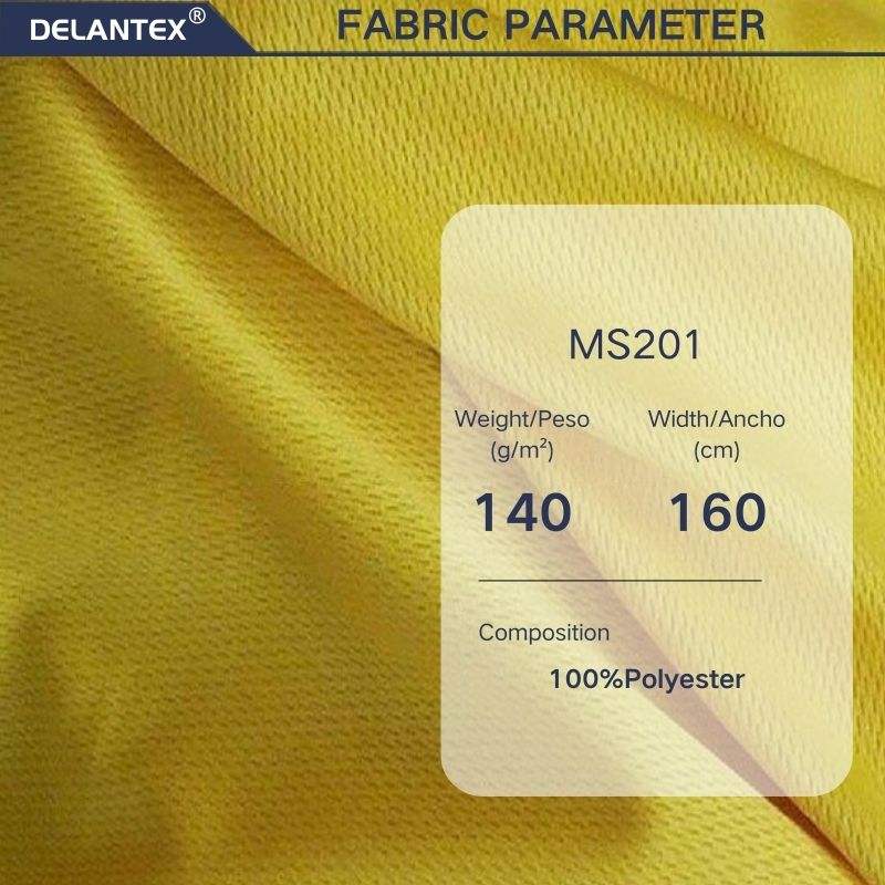 Delantex Micro Polyester Birdeyes Mesh Lightweight Net Fabric for Cycling Jersey Sportswear
