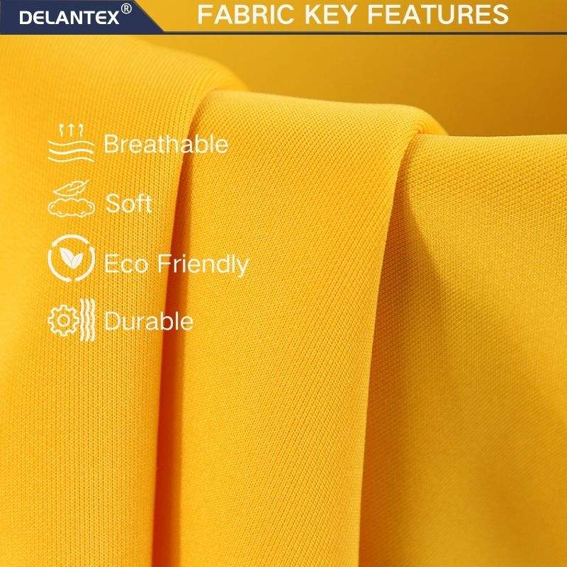 Delantex Dry Fit Moisture Wicking Model Polyester Spandex 250gsm scuba Fabric for Sports Garment T-shirts