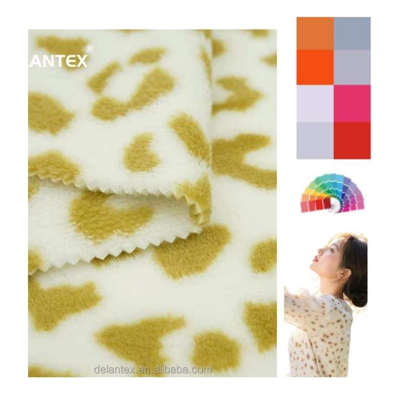 Fleece Fabric Suppliers Soft Two Side Brushed Plush Tela Printing Cutting Flannel Fleece Fabric for Home Textile