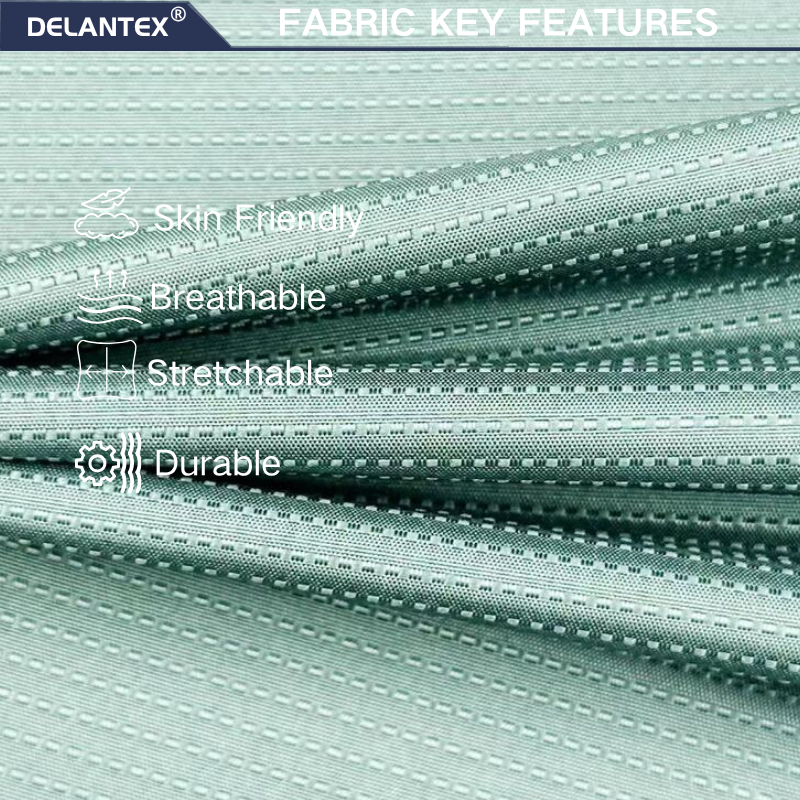 Delantex Waterproof and Windproof Jacket Fabric 150cm 105gsm High Quality 100%polyester Material Best Fabric for Uniform