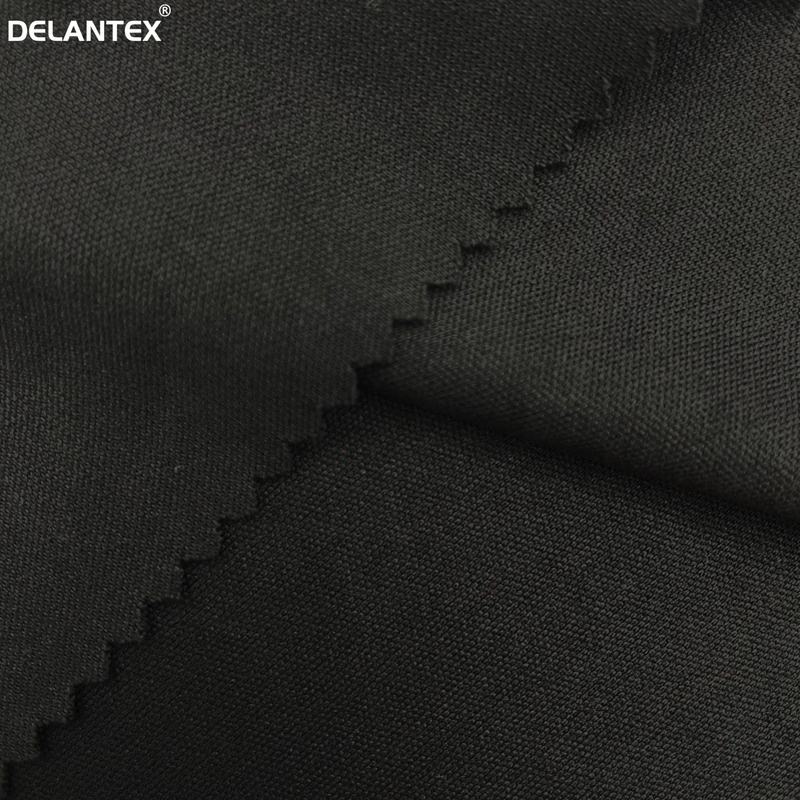 Skin Friendly Interlock Black 100 Polyester Interlock Fabric for Garment Free Sample