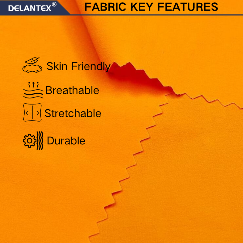 Delantex Customizable Color Hiking Pants Fabric, Windproof, Lightweight, Portable, Skin Friendly and Comfortable