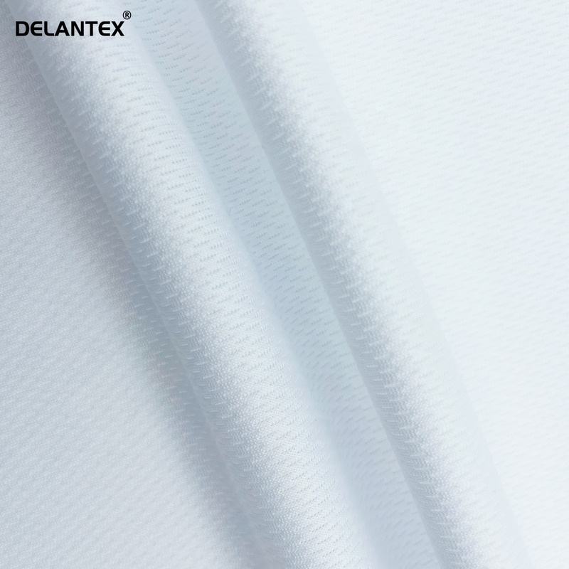 Plain Dyed Garment Polyester Knitted White Breathable Mesh Material Fabric Free Sample