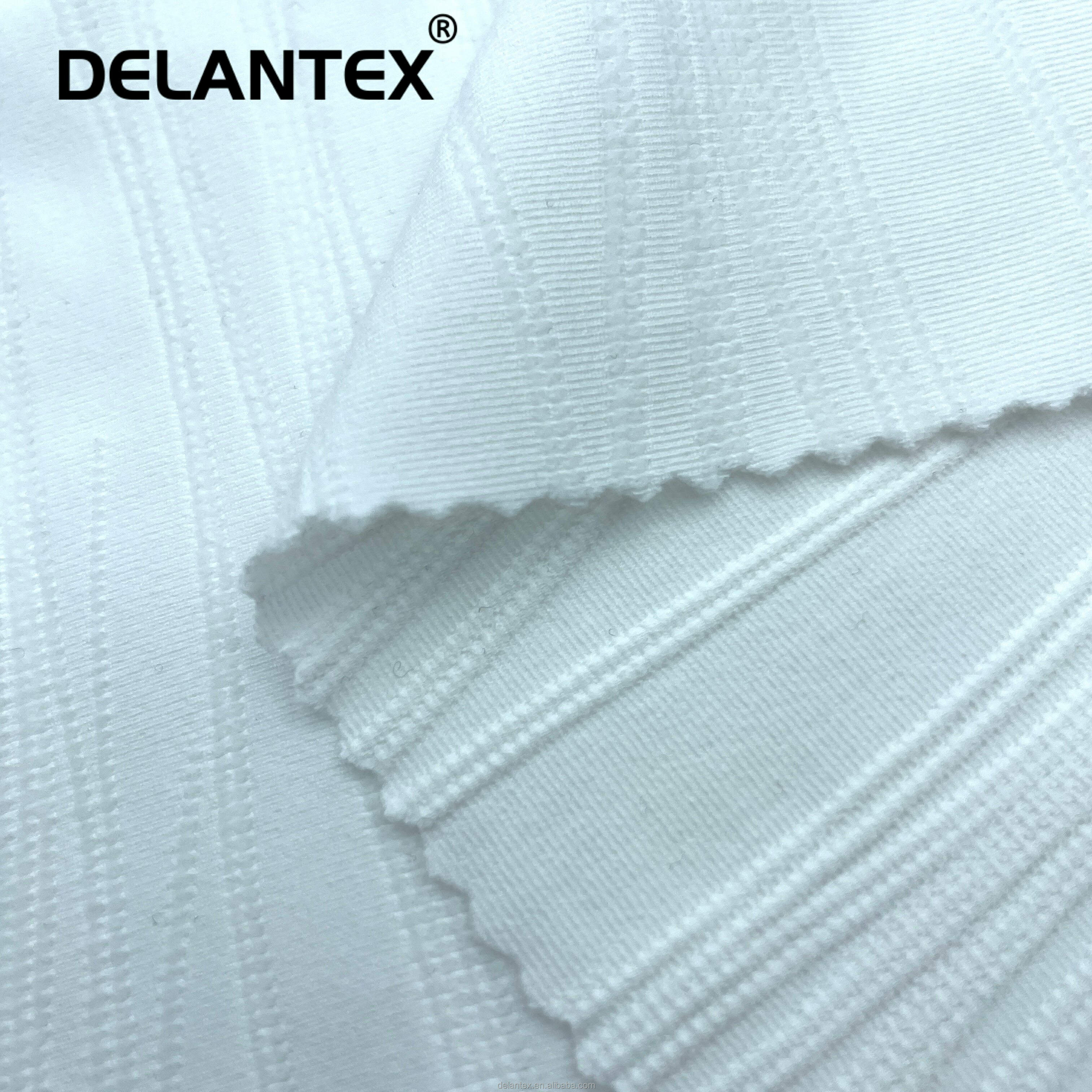 Delantex Knitting Jacquard Dry Fit Polyester Spandex Sport Jersey Knit Plain Dyed DTY Holey Jacquard for Sportswear Free Sample