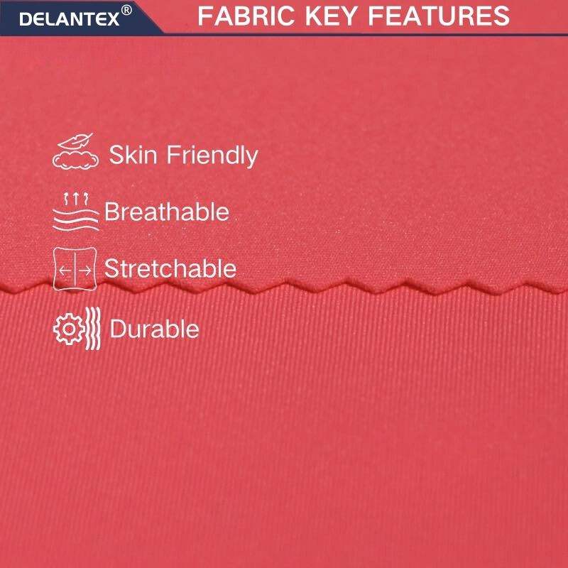 Delantex 75% Nylon 25% Spandex 4-Way Stretch Fabric Quick Dry & Soft Hand Feeling for Pants & Sports Wear for Swimwear