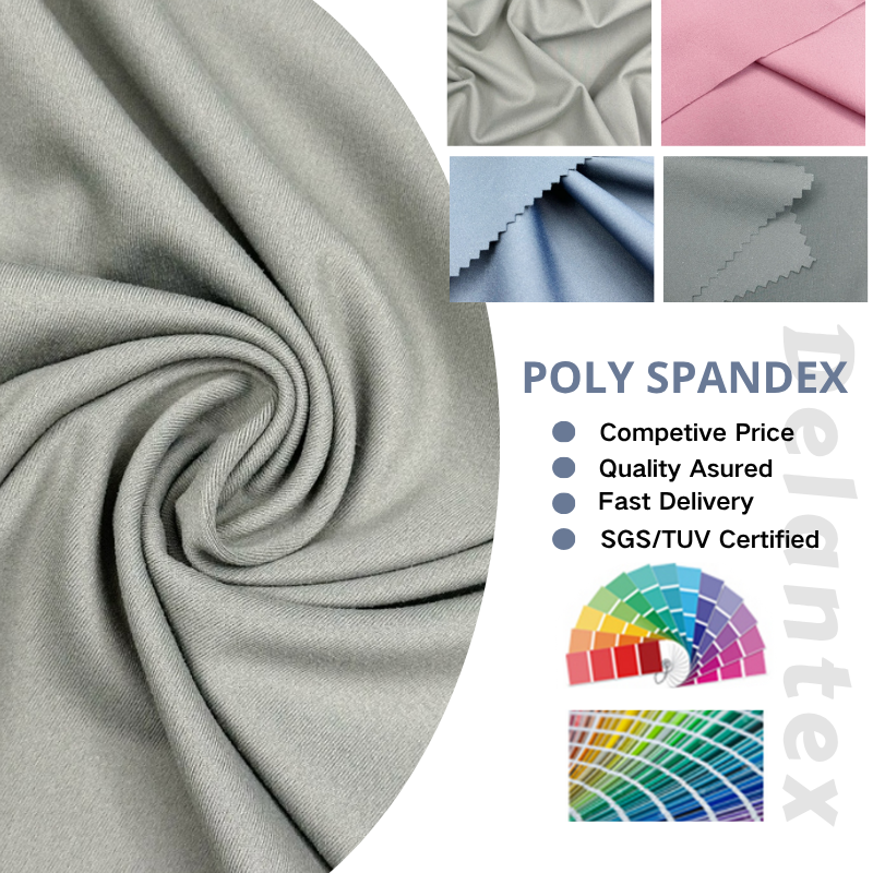 Delantex Nylon and Spandex Fabric Material Knitted Fabric for Yoga Swim Outdoor Wicking Sportwear Supplier