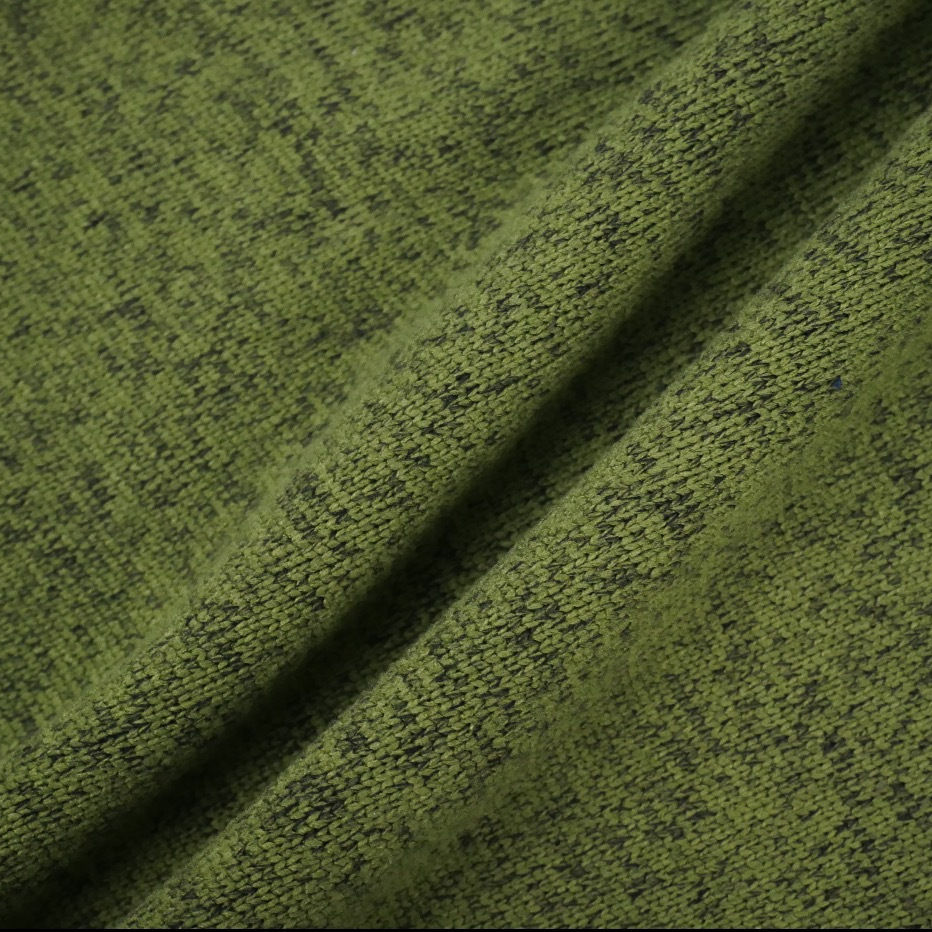 Delantex Color Can Be Customized Color Cationic Sweatshirt Fleece One Side Brush 100% Polyester Hacci Fabric Free Sample