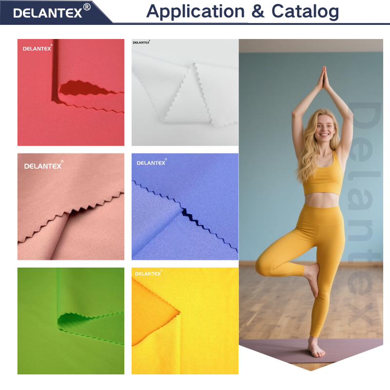 Delantex Top Selling Elastic Knit Fabric Warp Stretch Fabric Made Polyester Spandex for Swimwear Wear Supplier
