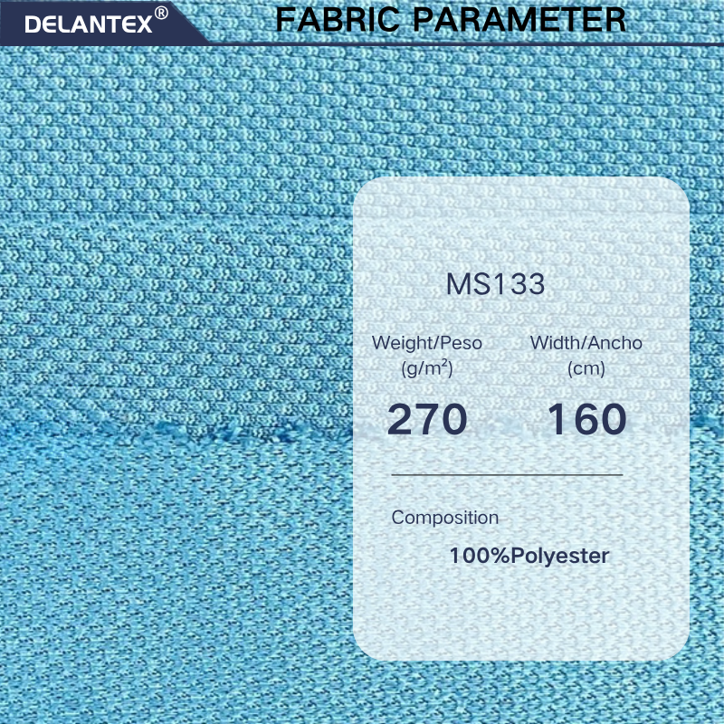 Delantex Knit Textile for Activewear Spandex Leisure Sportswear Comfortable Mesh Fabric