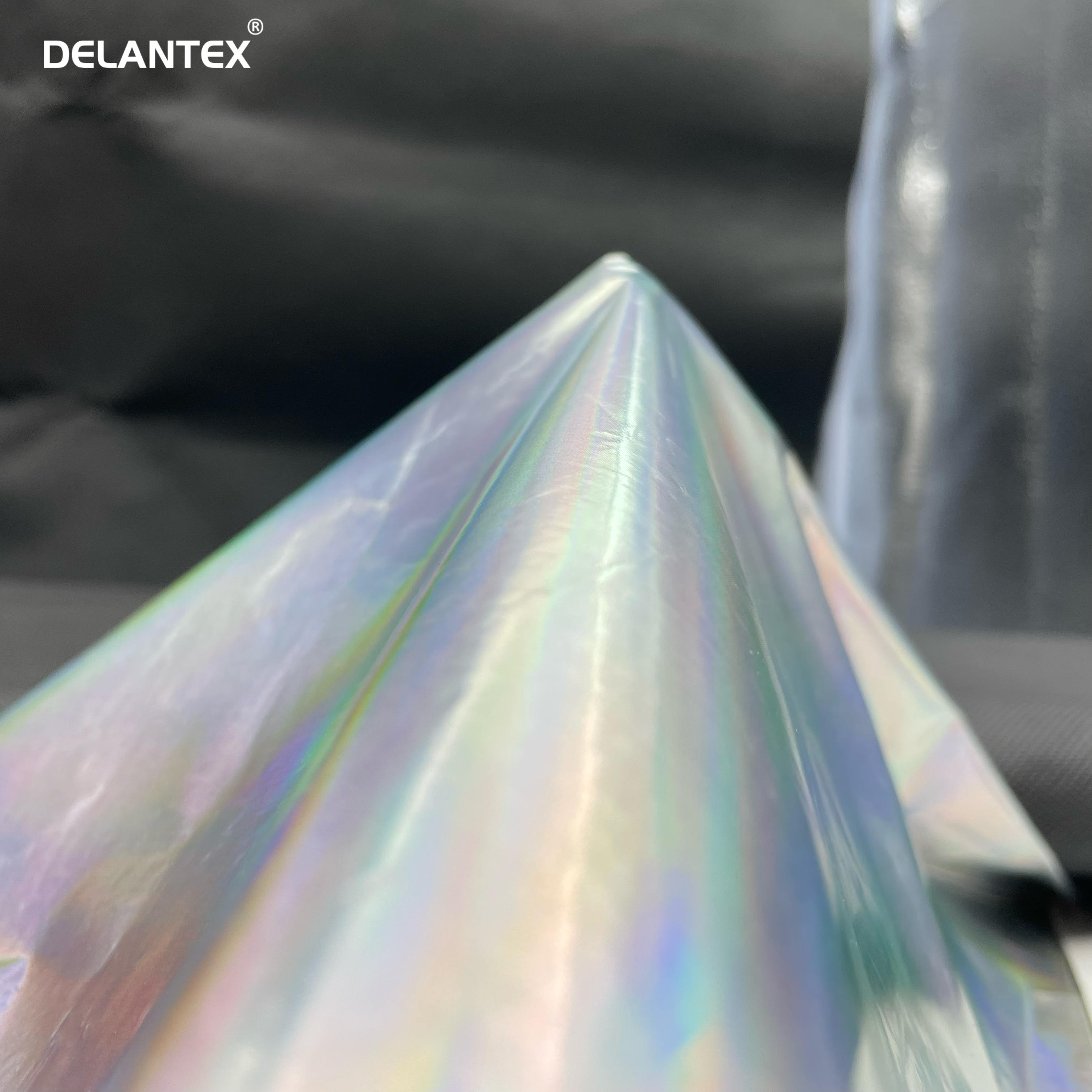 Delantex Lightweight Waterproof Polyester Reflective Fabric Silver Coated Taffeta Fabric for Car Cover Umbrella Free Sample