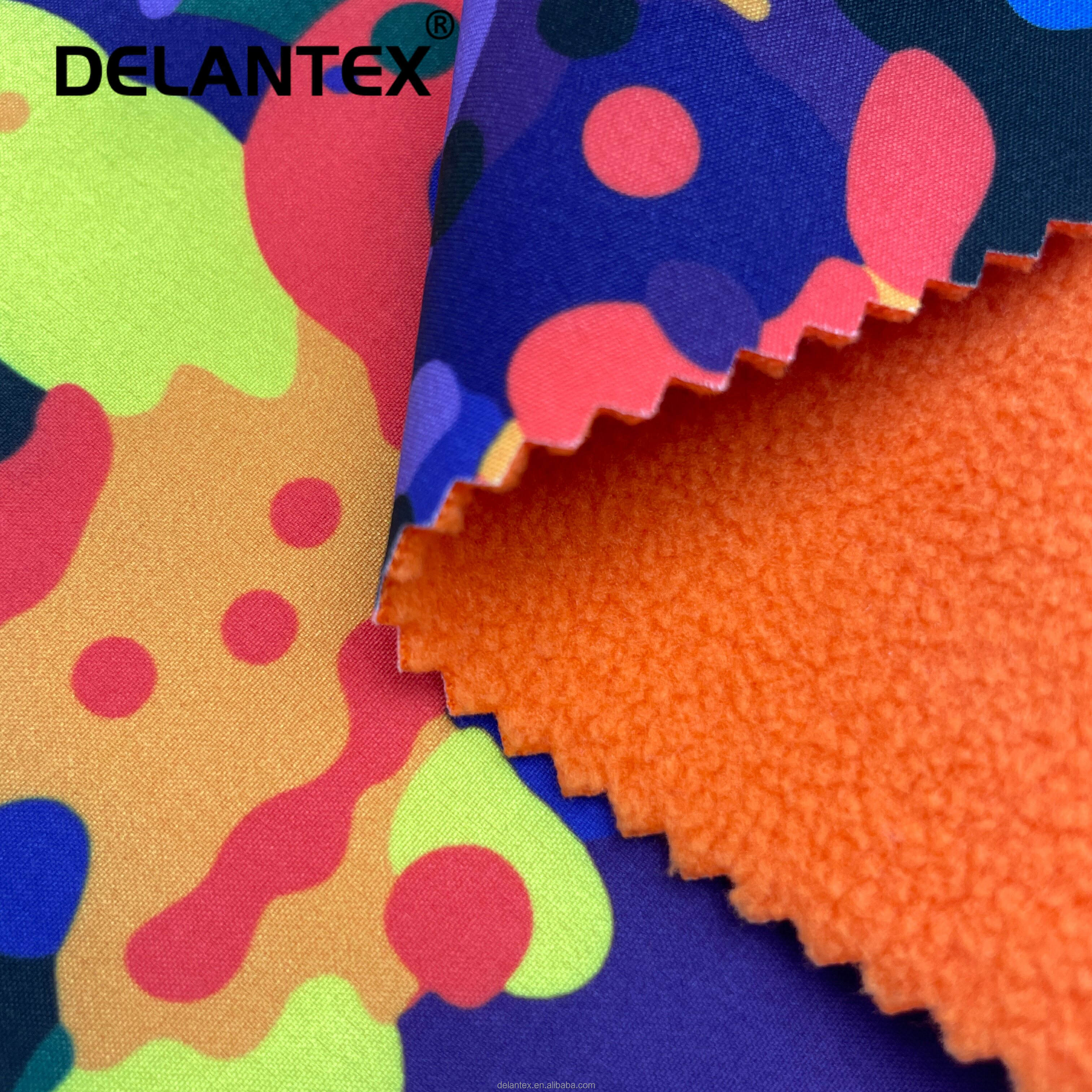 Delantex Softshell Fabric Children Print Digital Printing Fabric Factory Direct 4 Way Stretchable Softshell 20000