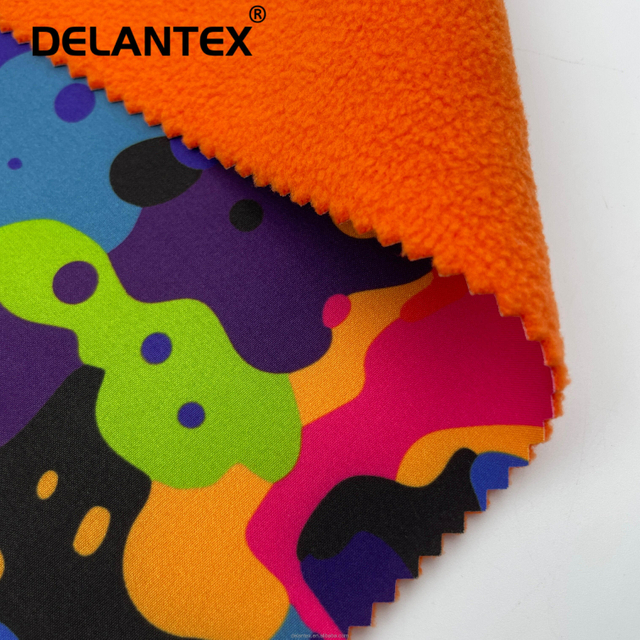 Delantex Softshell Fabric Children Print Digital Printing Fabric Factory Direct 4 Way Stretchable Softshell 20000