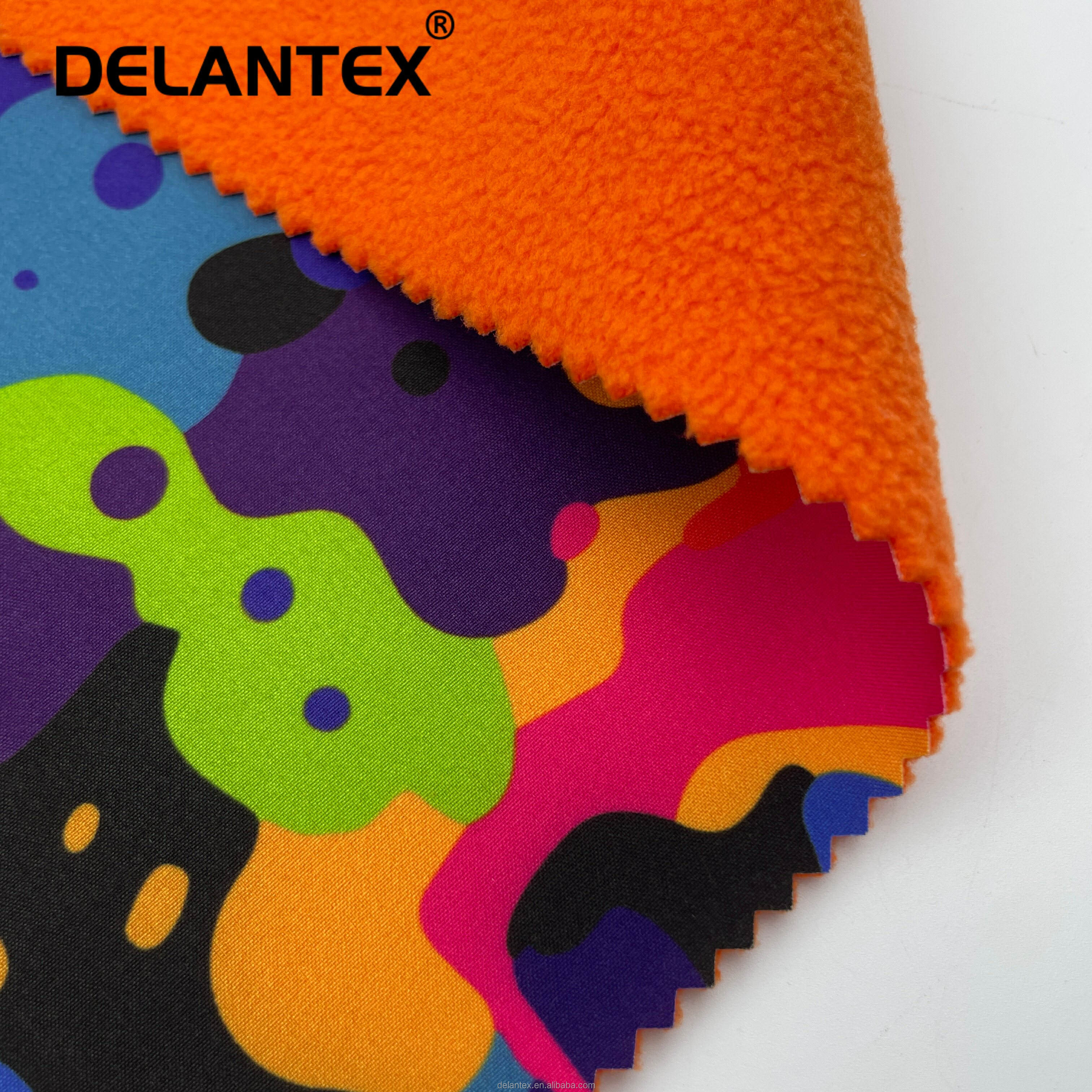 Delantex Softshell Fabric Children Print Digital Printing Fabric Factory Direct 4 Way Stretchable Softshell 20000