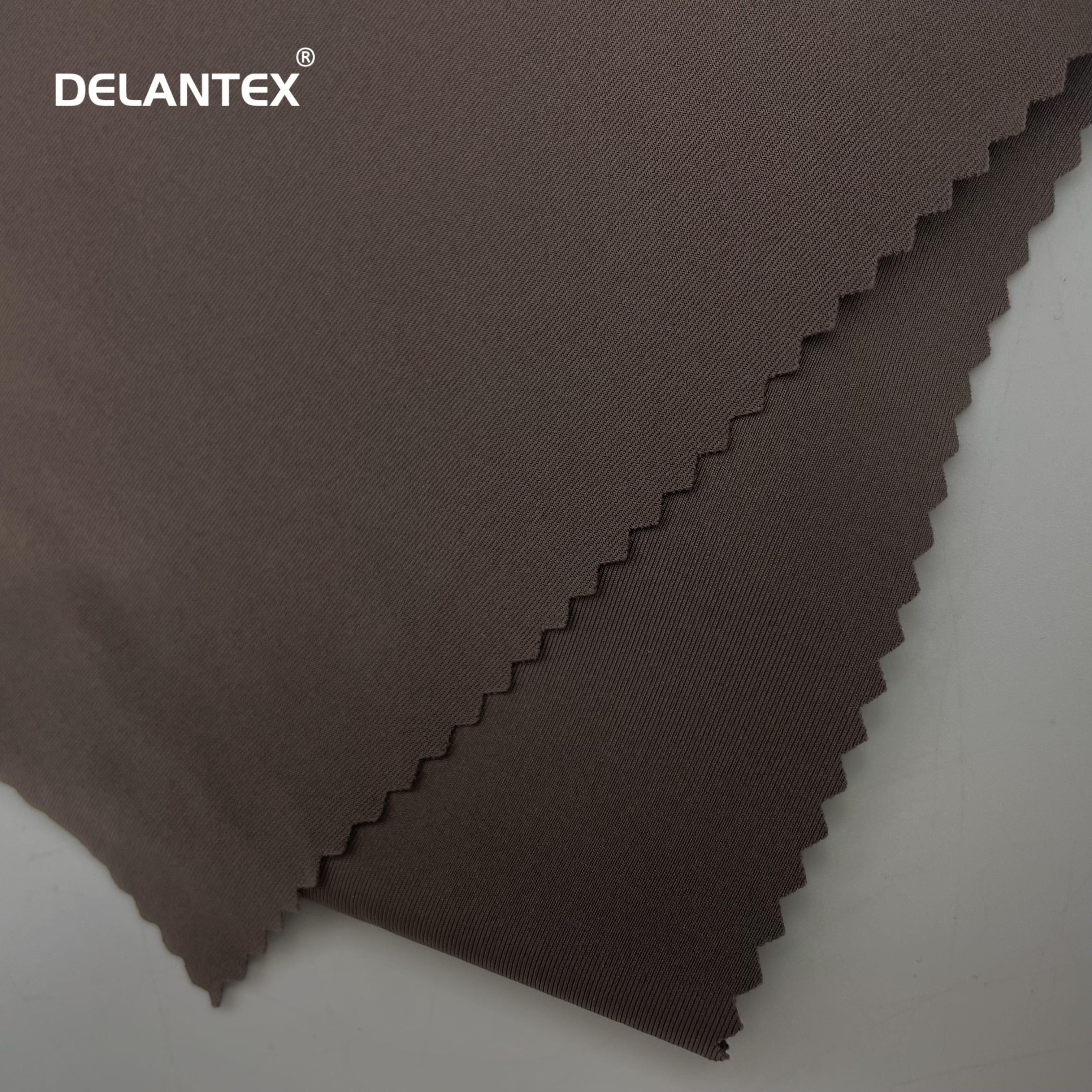 Delantex Manufacture Quick Dry 4 Way Stretch 82%Nylon 18% Spandex Smooth Fabric for Fitness Wear