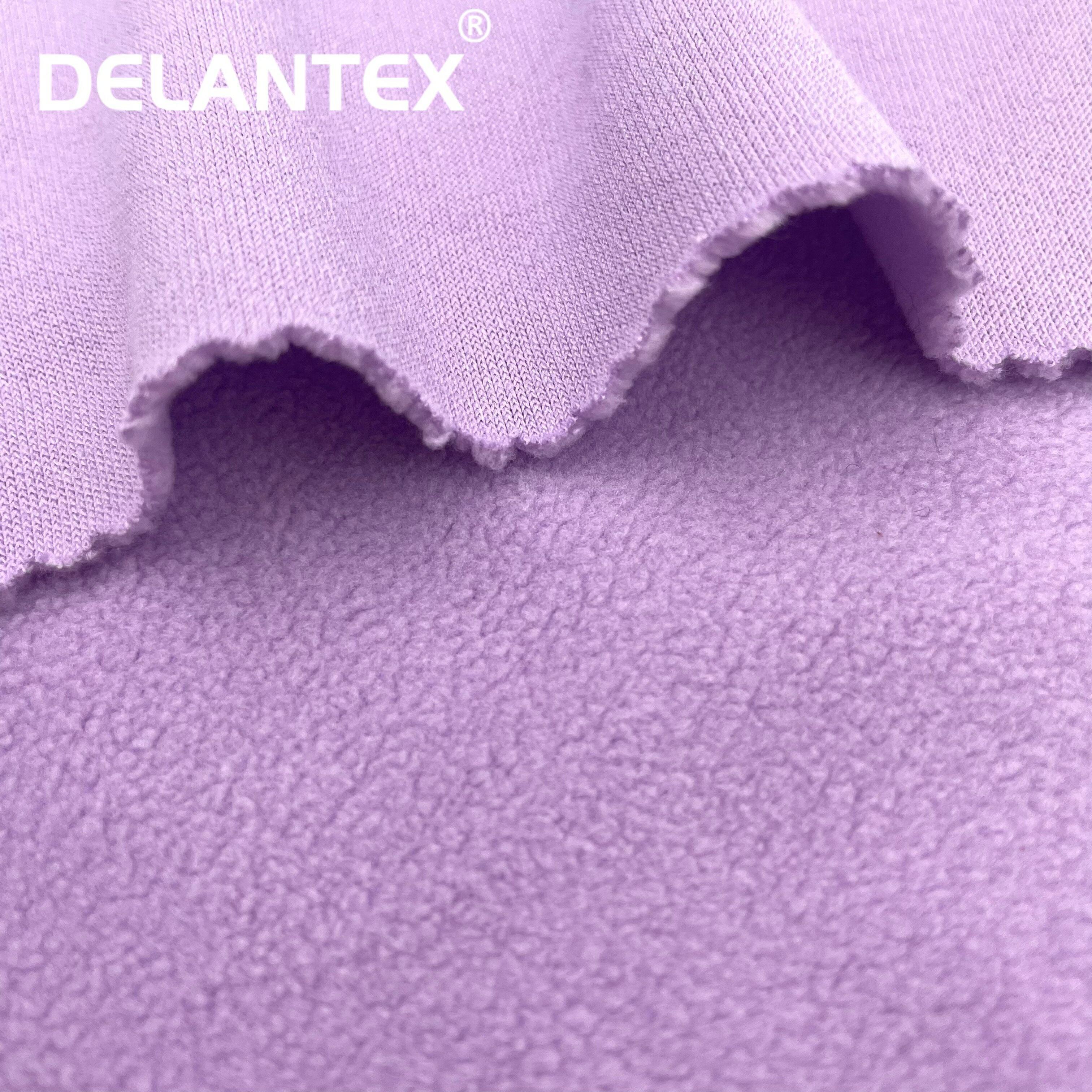 Anti-Pilling 100% Polyester DTY Micro Polar Fleece Fabric Tela for Clothing