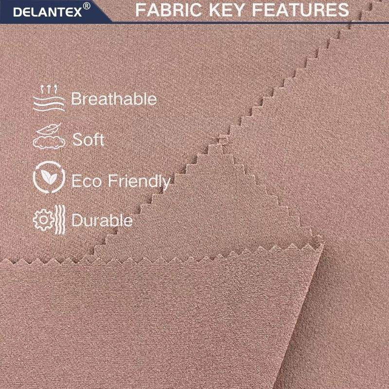 Delantex 4-Way Stretch Fabric Microfiber Jersey Soft Hand Touch 95% Polyester 5% Spandex Fabric for Sports Wear