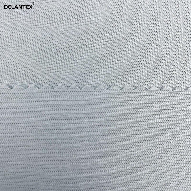 Delantex Lightweight 2 Way Stretch 75/36 Grey Interlock Fabric for Sport Sweatshirt