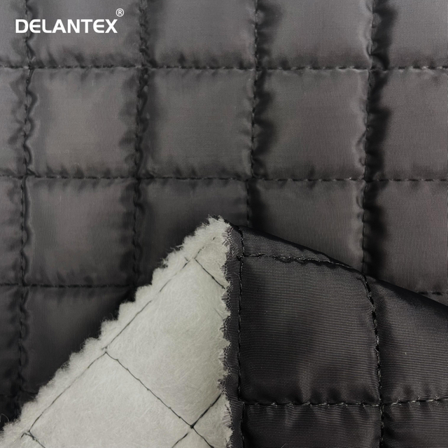 Delantex Warm Quilted Fabric 100% Polyester Pongee Quilting Fabric for Garments