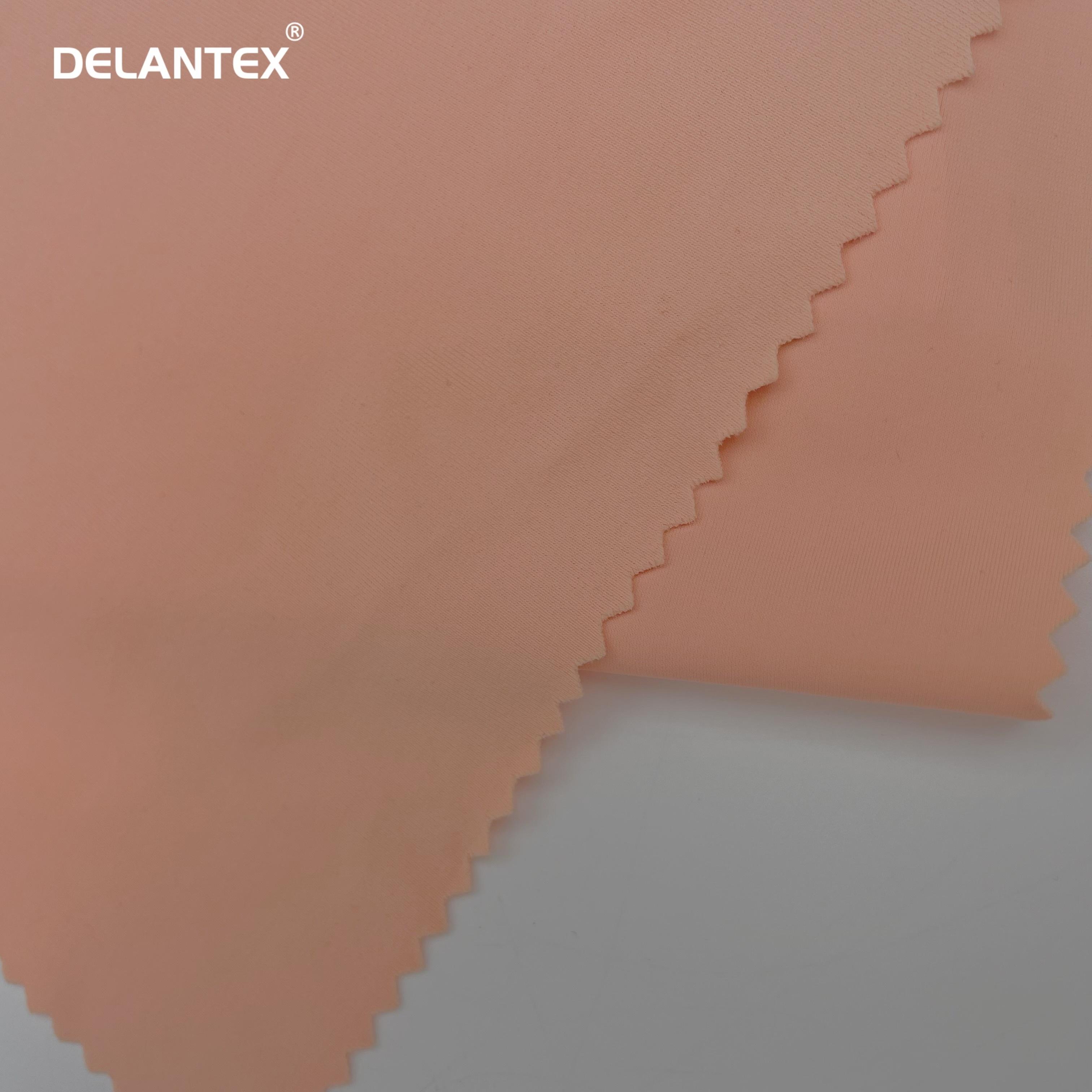 Delantex Customized Plain Dyed StretchyJersey Spandex Knitted Matte Recycled Fabric