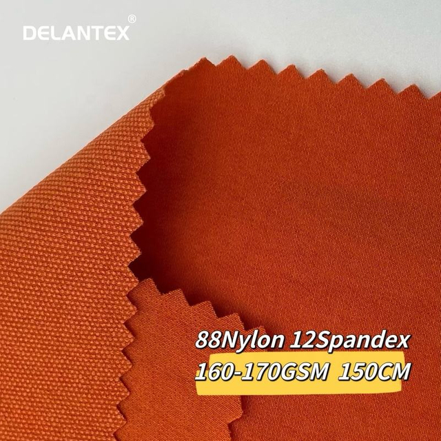Delantex 88% Nylon 12%Spandex 160d Nylon Pearl DOT 4-Way-Spandex-Fabric for Pants, Suits