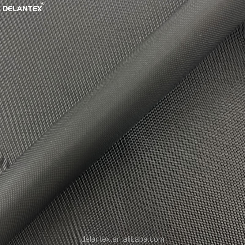 Delantex Hot Sale 100% Polyester Black Waterproof Oxford Fabric Coating Wovened for Schoolbags Linings Outdoor Garments Girls