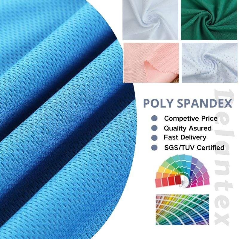 Delantex Polyester Dri Fit Bird Eye Mesh Sublimation Fabric Wholesale Dry Fit Matte Jersey Material