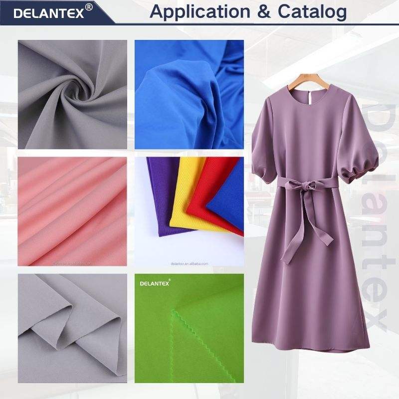 Delantex Scuba Fabric Spandex Fabric 95% Polyester 5%Spandex Elastic Scuba Sandwich Healthy Fabric for SportsWear