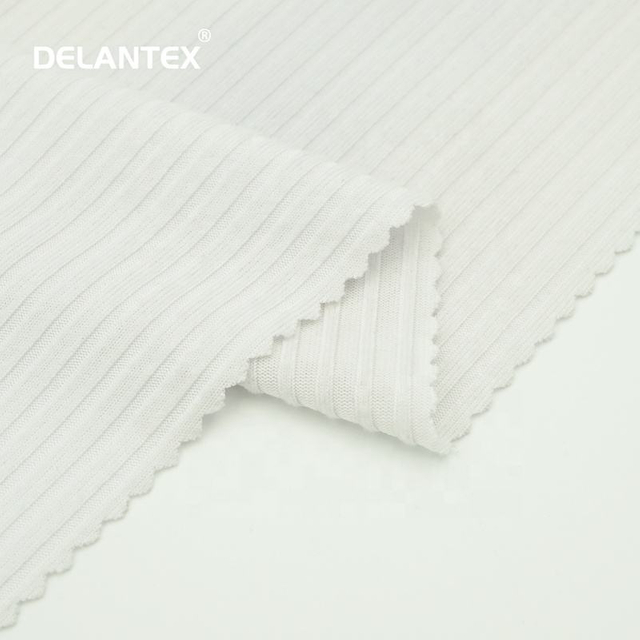 Delantex Dye Poly Spandex Knit RIB Fabric for Lady Garments
