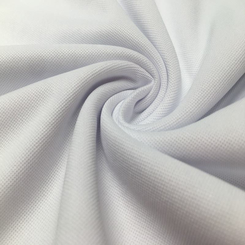 150GSM 100% Polyester Pique Fabric White for Sublimation