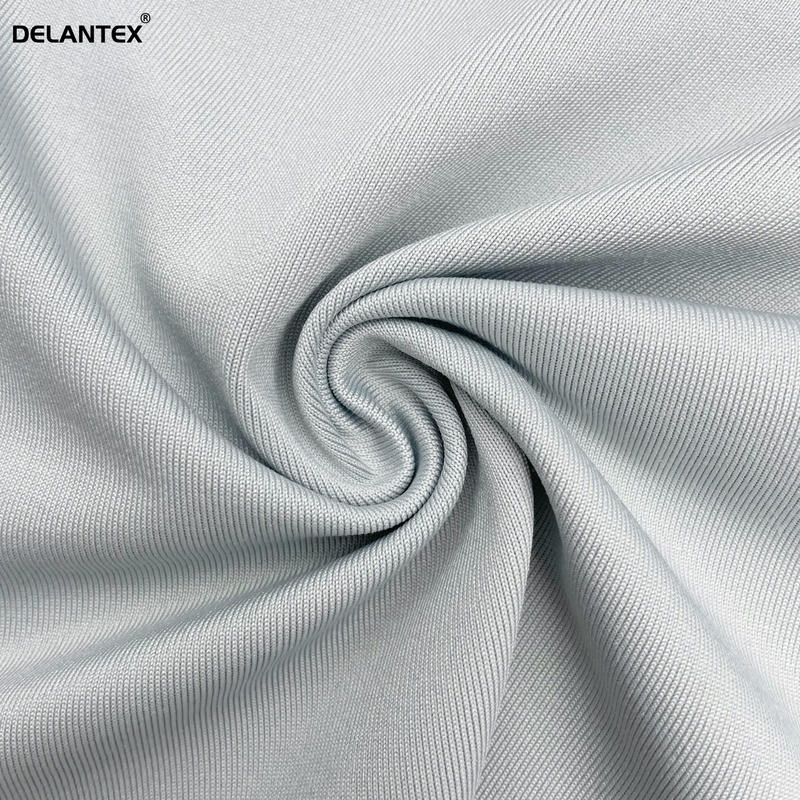 Delantex Sweatshirt Fabric 215GSM 90%recycled Polyester 10%spandex Breathable Wicking Fabric for T-shirt Free Sample