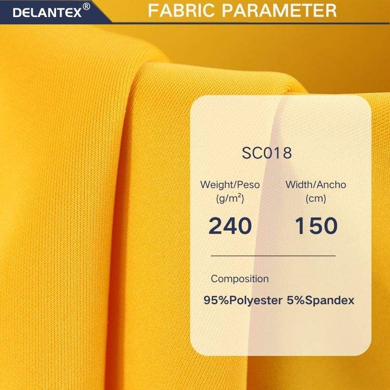 Delantex Scuba Fabric Spandex Fabric 95% Polyester 5%Spandex Elastic Scuba air Layer scuba Fabric for SportsWear