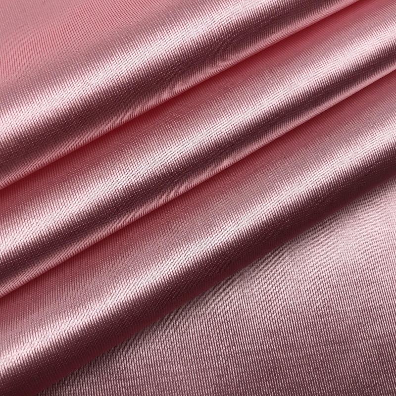 Delantex Polyester Stretch Warp Knit Tricot Crystal Satin 240GSM Fabric Jersey
